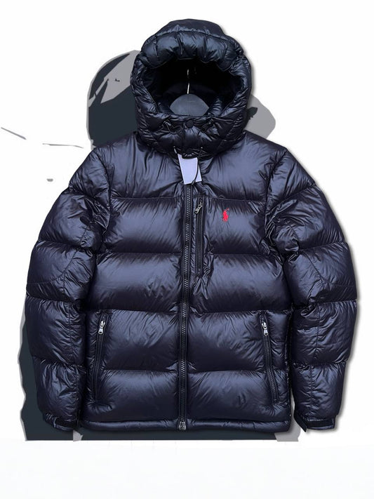 Brugt Used Dunjakke Polo Ralph Lauren Puffer S herre i navy mørkeblå