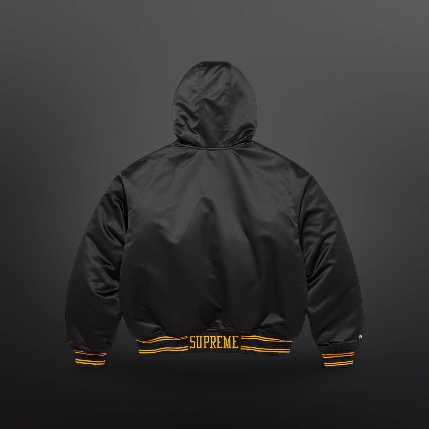 Supreme x Mitchell & Ness – Lined Hooded Satin Varsity Jacket Large Sort