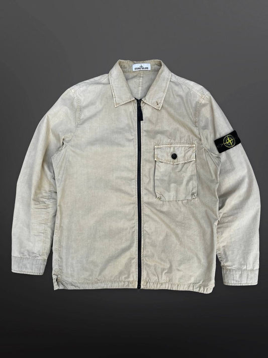 Stone Island Overshirt i Beige XL Brugt