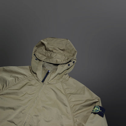 Stone Island Hyper Dense Nylon Raso Jakke – Khaki L Large Sommerjakke