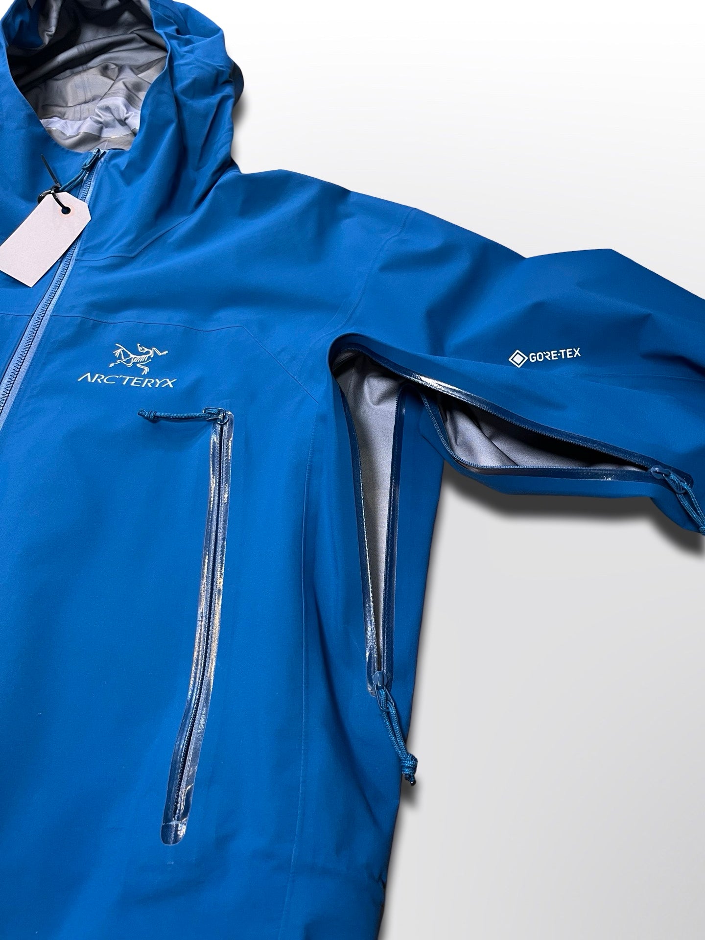 Brugt Arc’teryx Arcteryx Zeta AR Gore-tex Goretex skaljakke i M medium Herre i blå farve