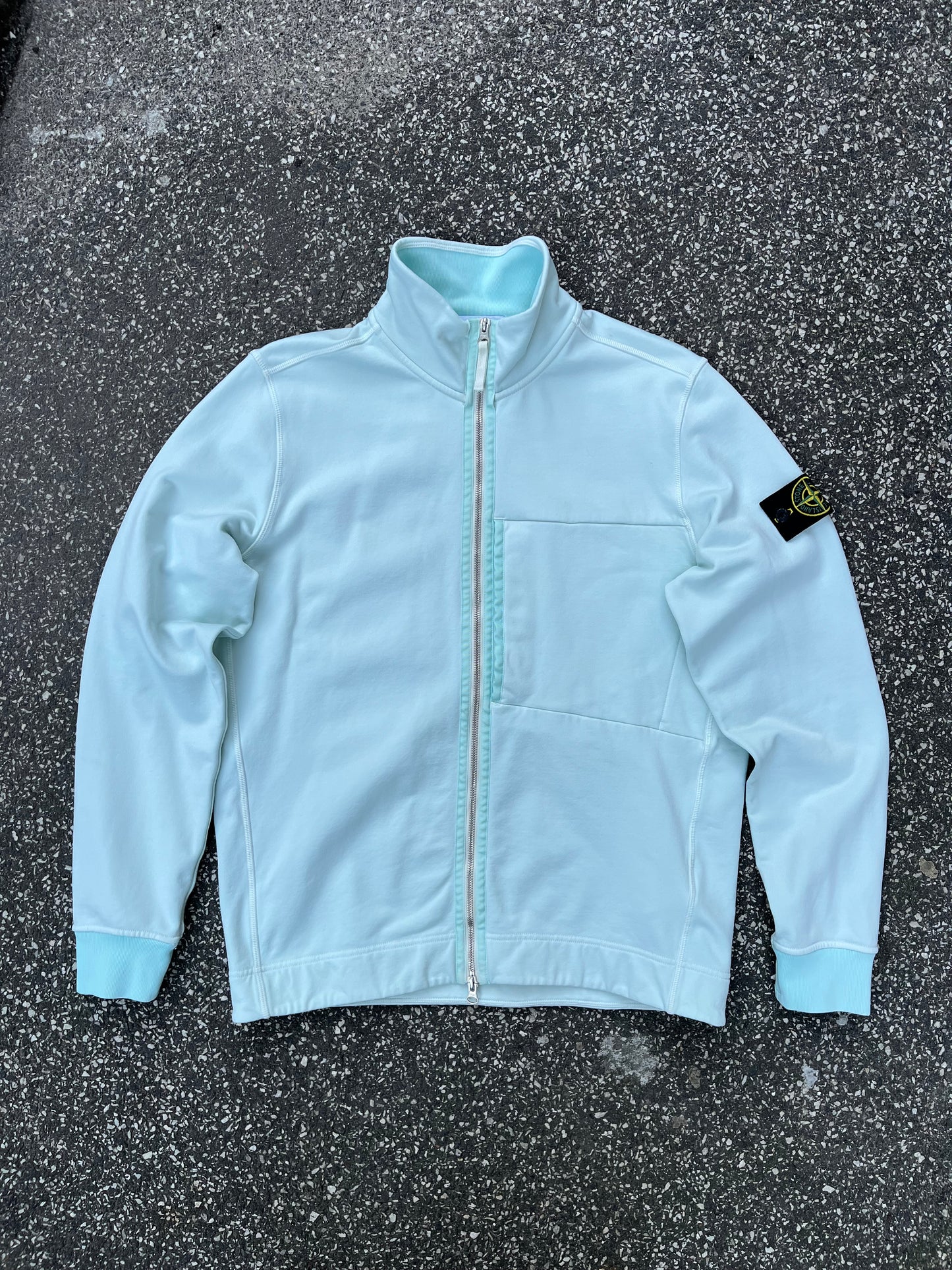 Stone Island Full Zip Sweatshirt – Turkis – Medium