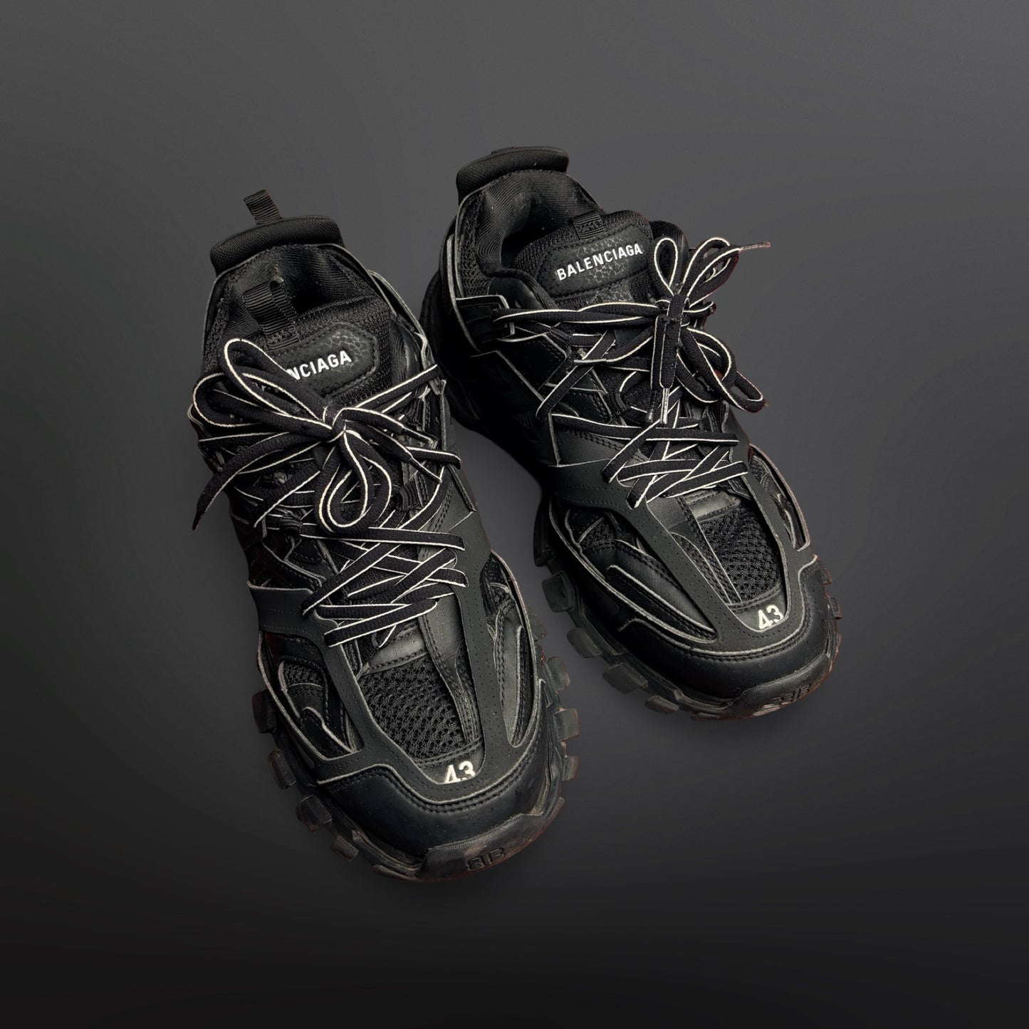 Balenciaga Track Sneaker – Triple Black – Size 43