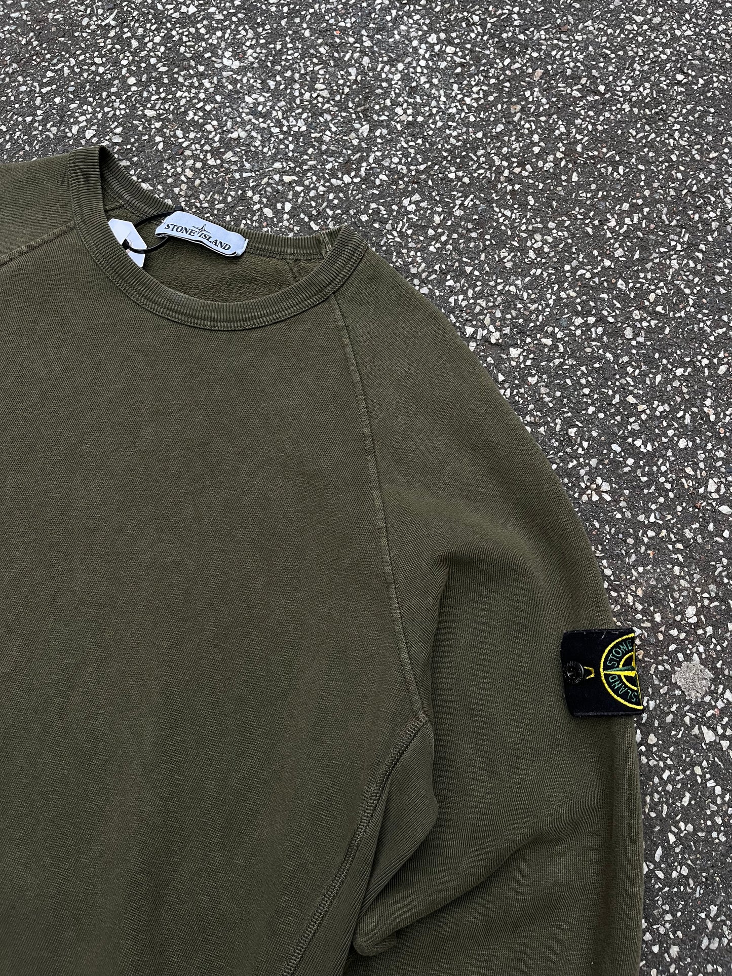 Stone Island Crewneck – Military Green Str. Medium