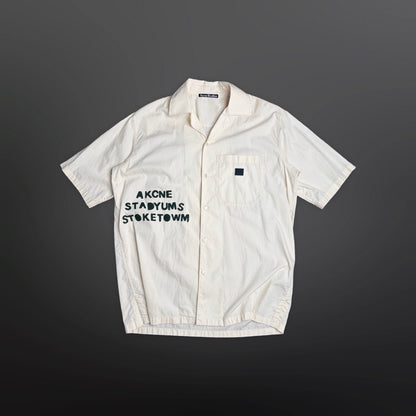 Acne Studios Short Sleeve Shirt Cream – Large