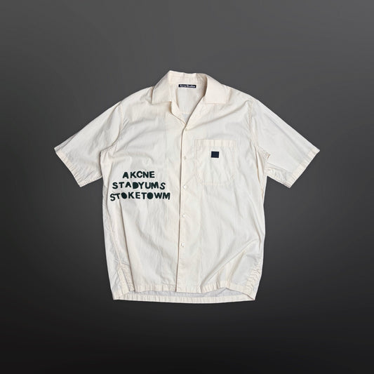 Acne Studios Short Sleeve Shirt Cream – Large