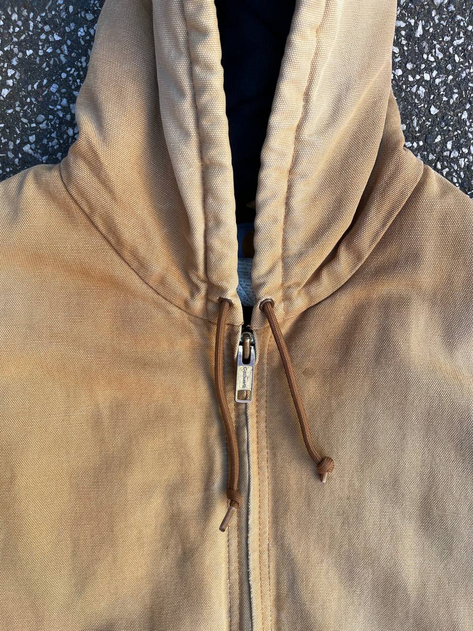 Vintage Carhartt Active Work jacket fra USA 90’s i beige Carhartt WIP Active jakke fra 90erne i L large mænd (unisex) med fleece insulation