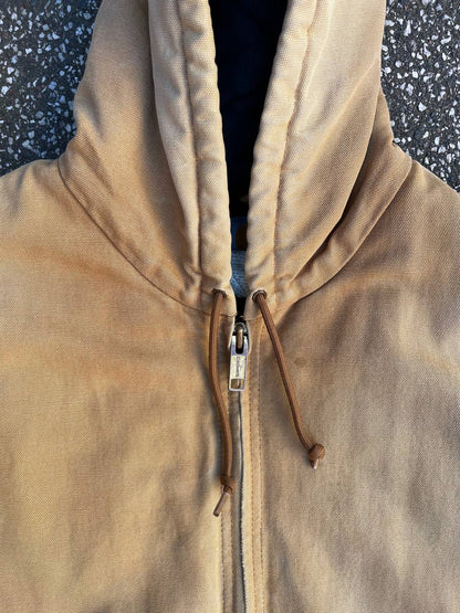Vintage Carhartt Active Work jacket fra USA 90’s i beige Carhartt WIP Active jakke fra 90erne i L large mænd (unisex) med fleece insulation