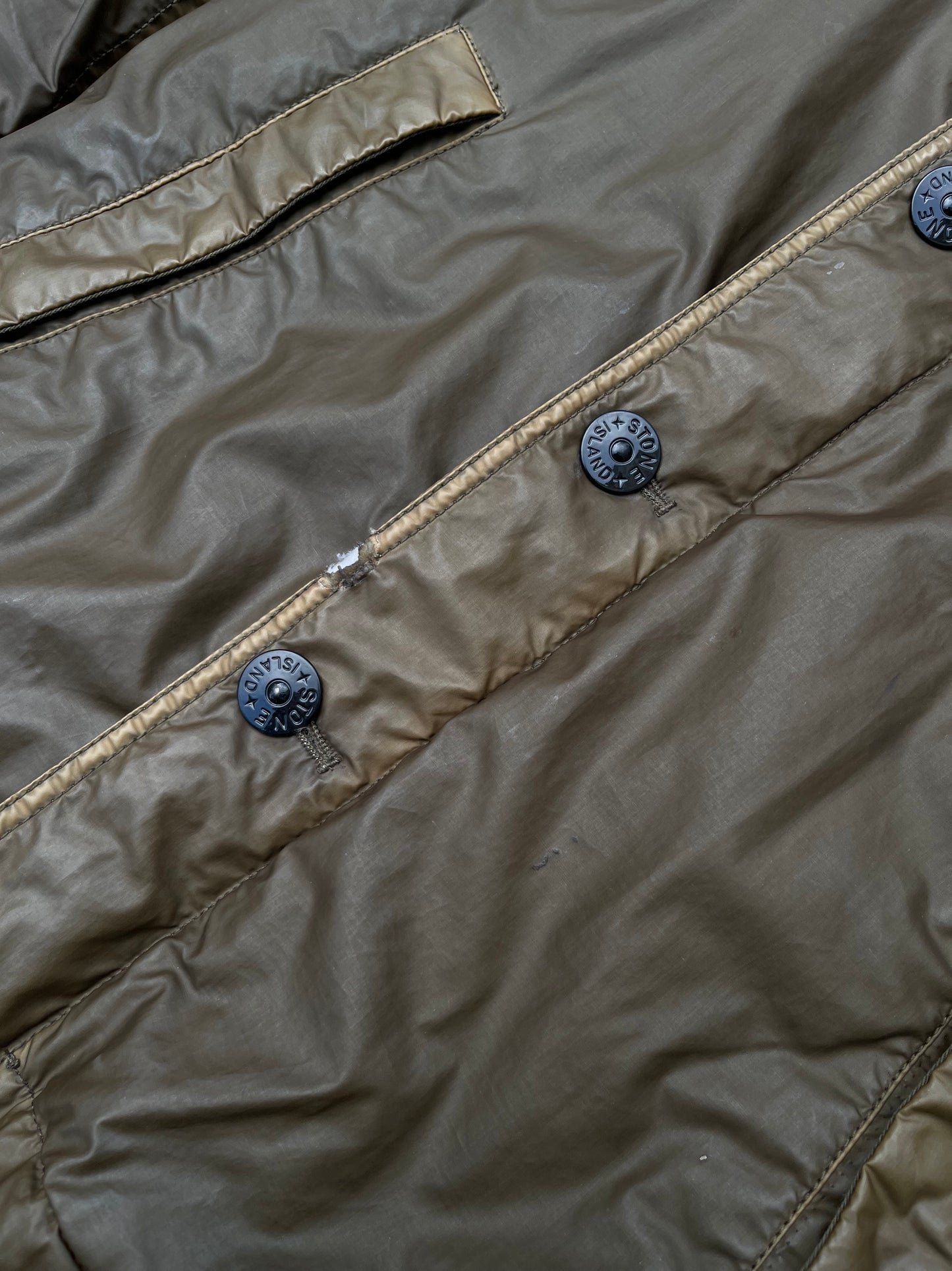 Stone Island Mussola Gommata Jacket – Olive Small