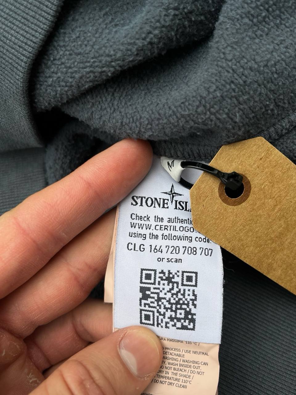 Stone Island Brugt Used Sweatshirt i Medium i Grå 731563020