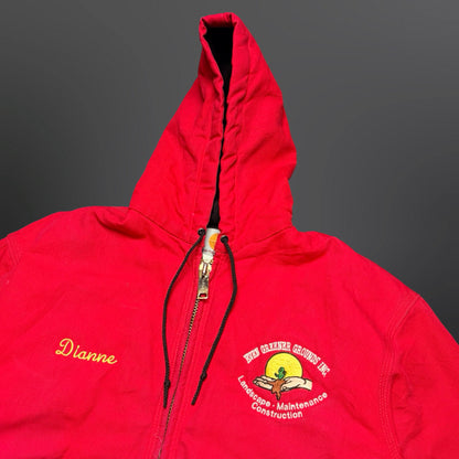 Carhartt Vintage Workwear Hooded Jacket Red – Medium