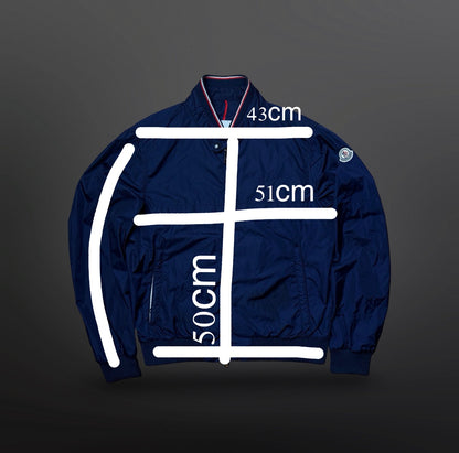 Moncler Vindjakke / Windbreaker – Navy (Str. 2 / fits S)