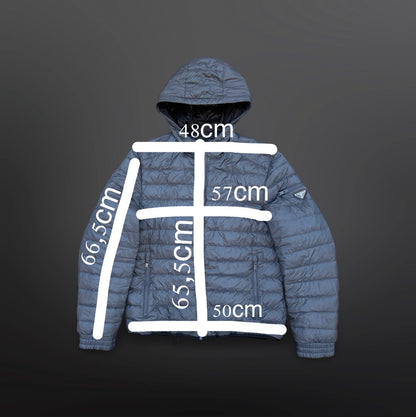 Prada Micro Puffer Jacket – Grey (Str. 52 / fits M)