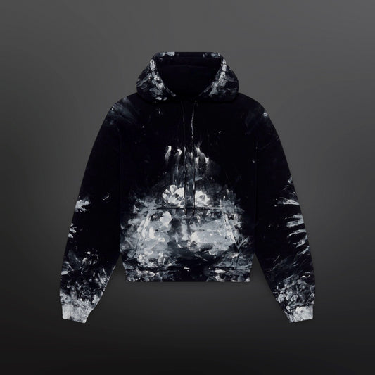 Balenciaga Painter Fitted Hoodie – Black/White (Medium)