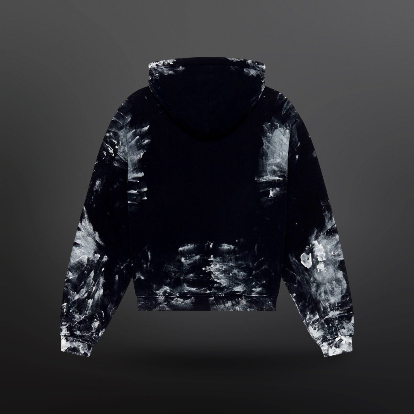 Balenciaga Painter Fitted Hoodie – Black/White (Medium)