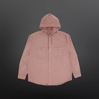 Supreme Hooded Denim Shirt – Dusty Pink M Medium