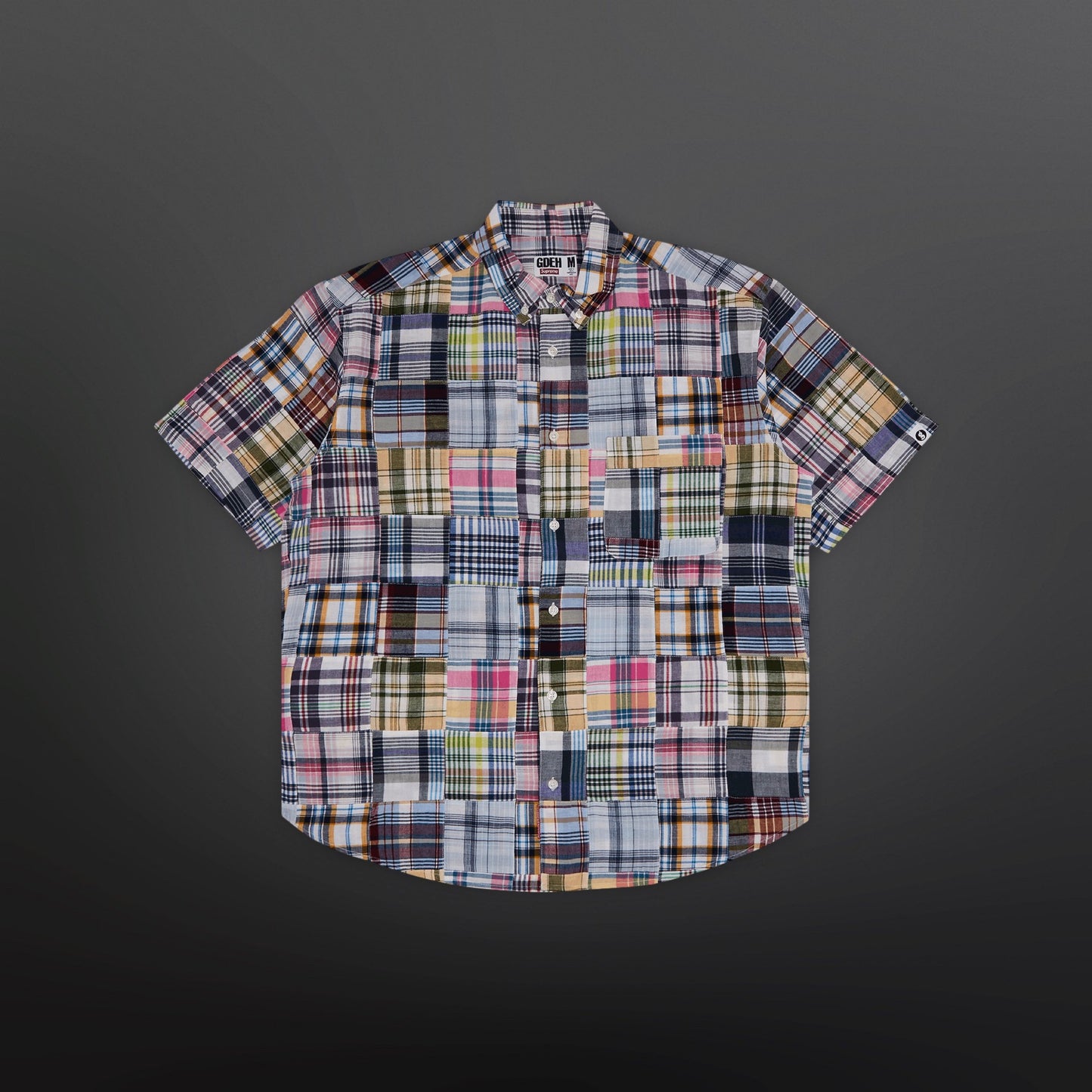 Supreme x Goodenough Patchwork Madras Short-Sleeve Shirt ‘Multicolor’ M Medium