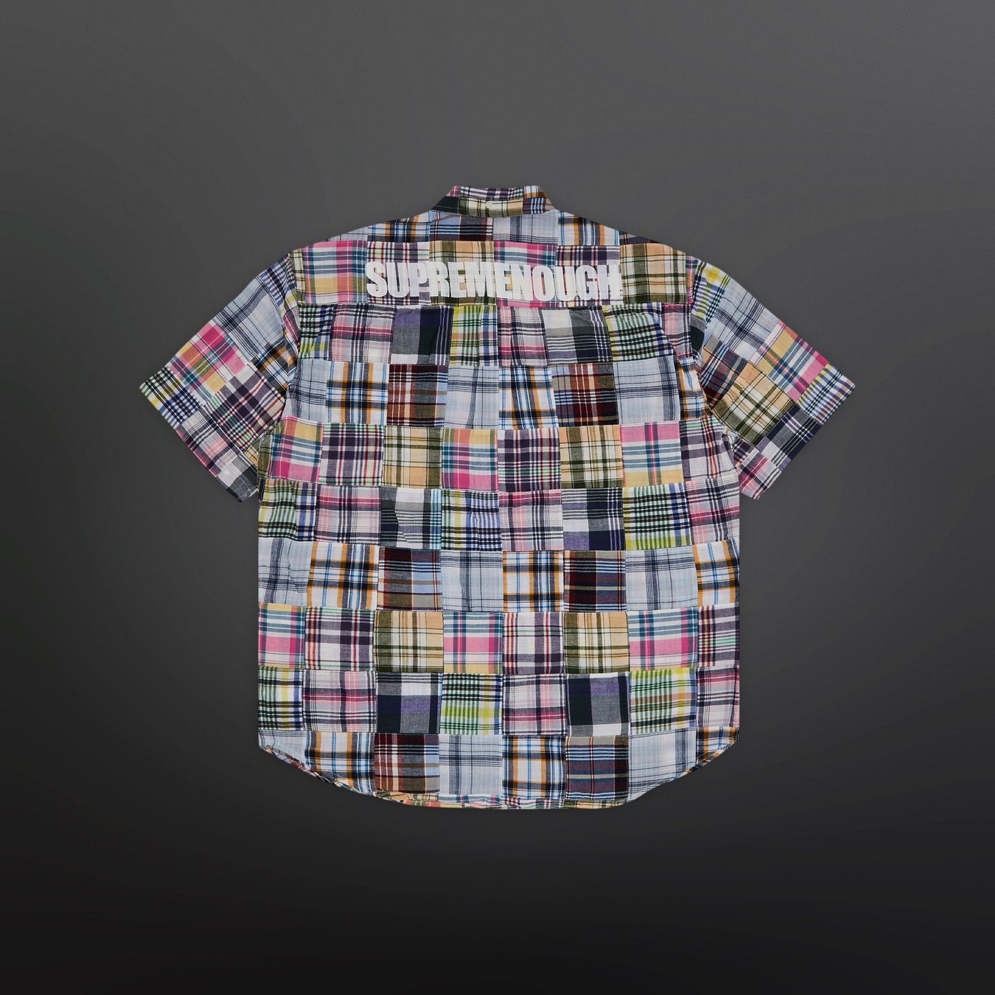 Supreme x Goodenough Patchwork Madras Short-Sleeve Shirt ‘Multicolor’ M Medium