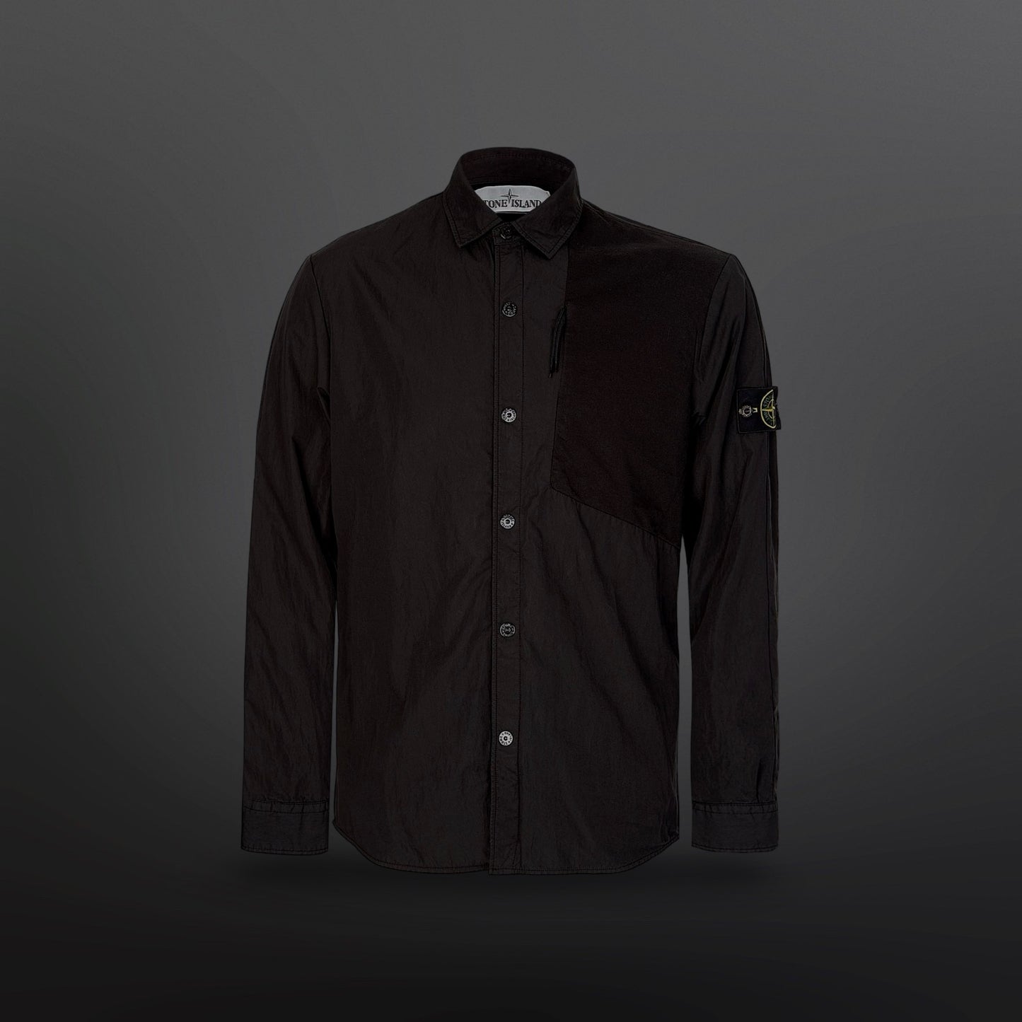 Stone Island Overshirt Skjorte Sort Black 651511209 XL