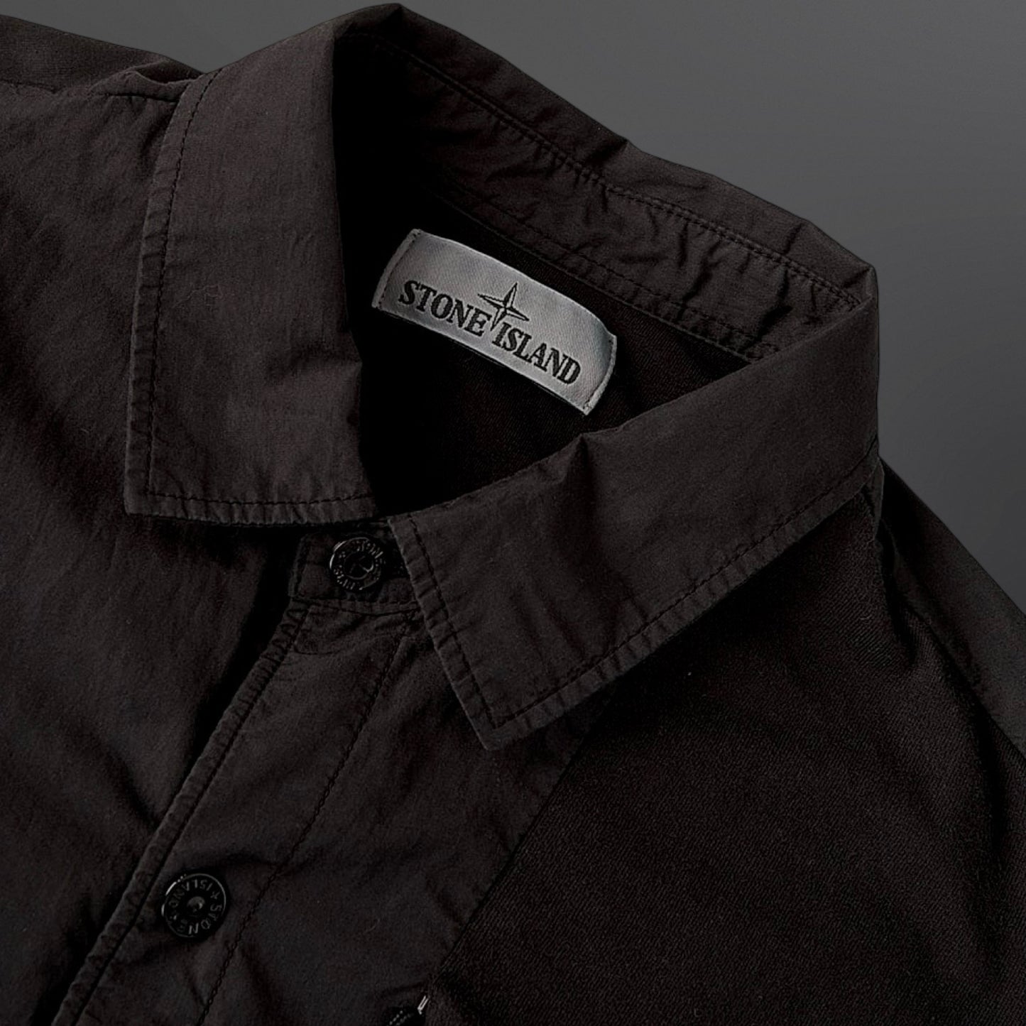 Stone Island Overshirt Skjorte Sort Black 651511209 XL