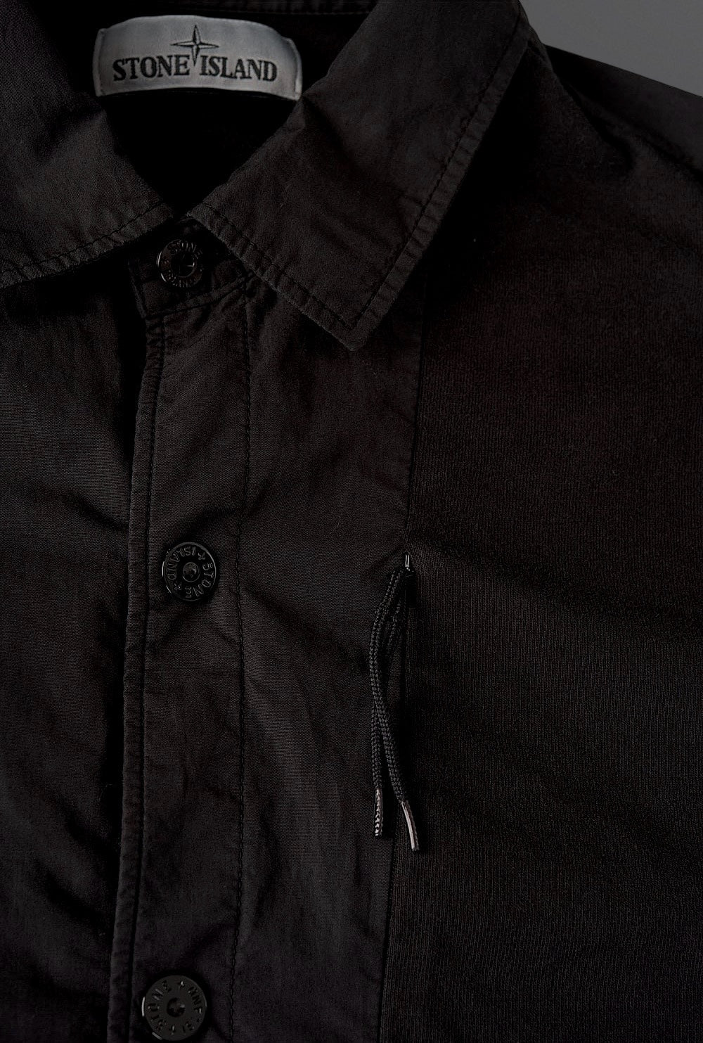 Stone Island Overshirt Skjorte Sort Black 651511209 XL