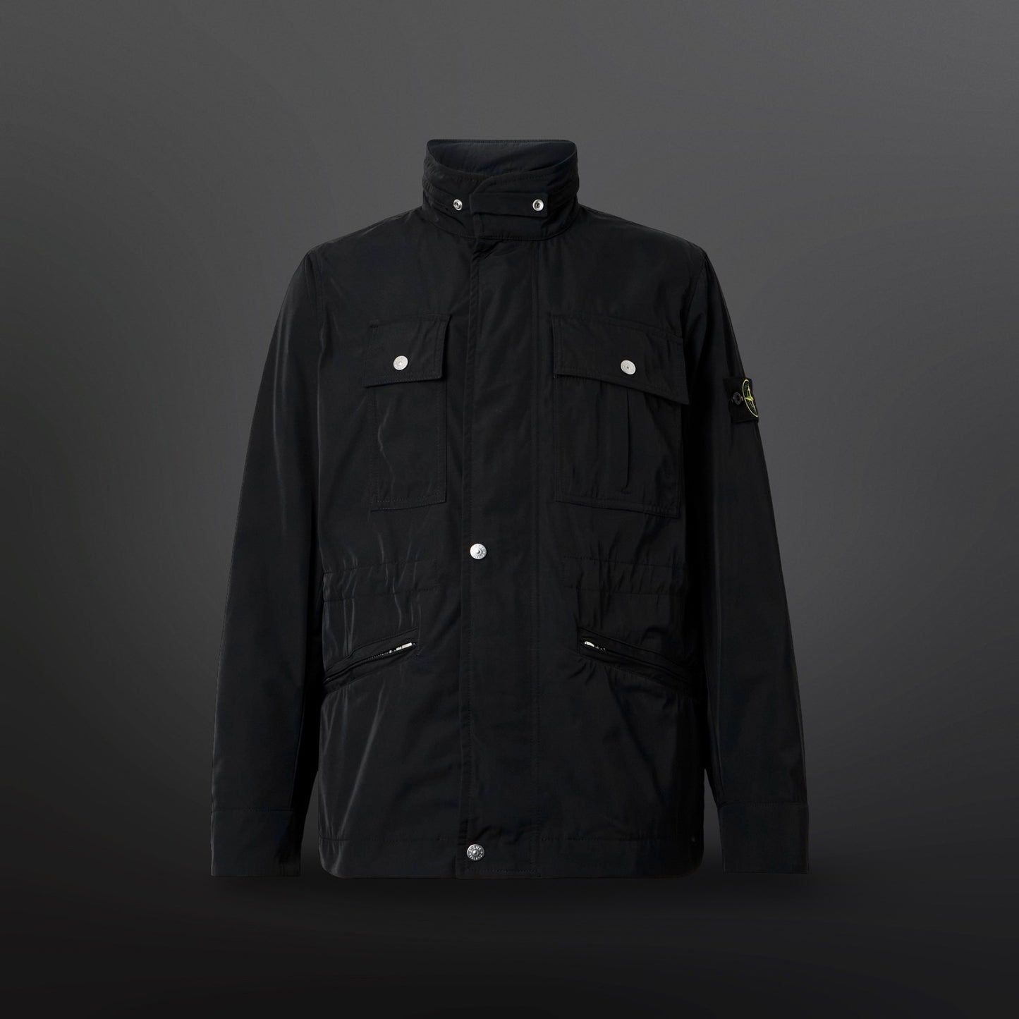 Stone Island Micro Twill Jakke – Sort (Large)
