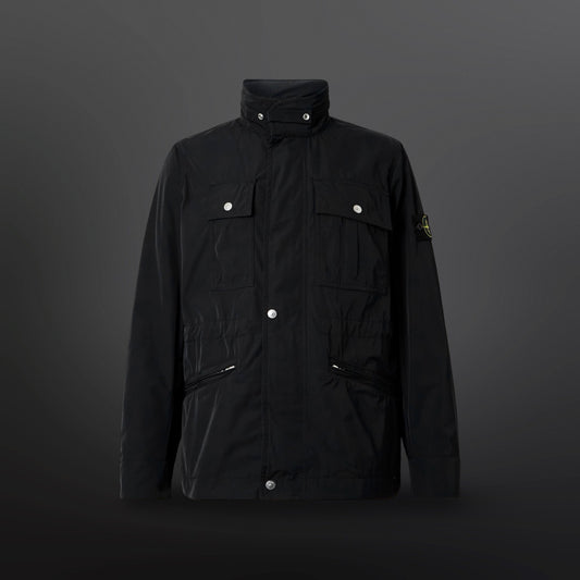 Stone Island Micro Twill Jakke – Sort (Large)