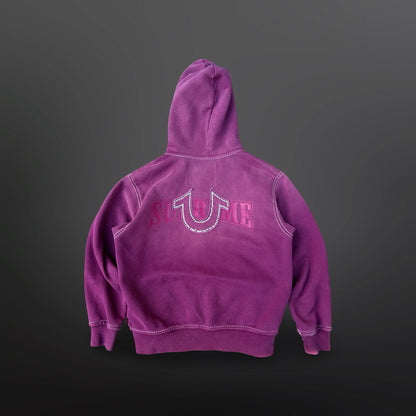 Supreme x True Religion Zip Hoodie Lilla Small – Rhinestone Logo