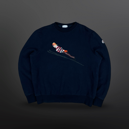 Moncler Embroidered Sweatshirt – Navy – Str. XL