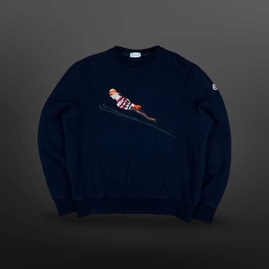 Moncler Embroidered Sweatshirt – Navy – Str. XL