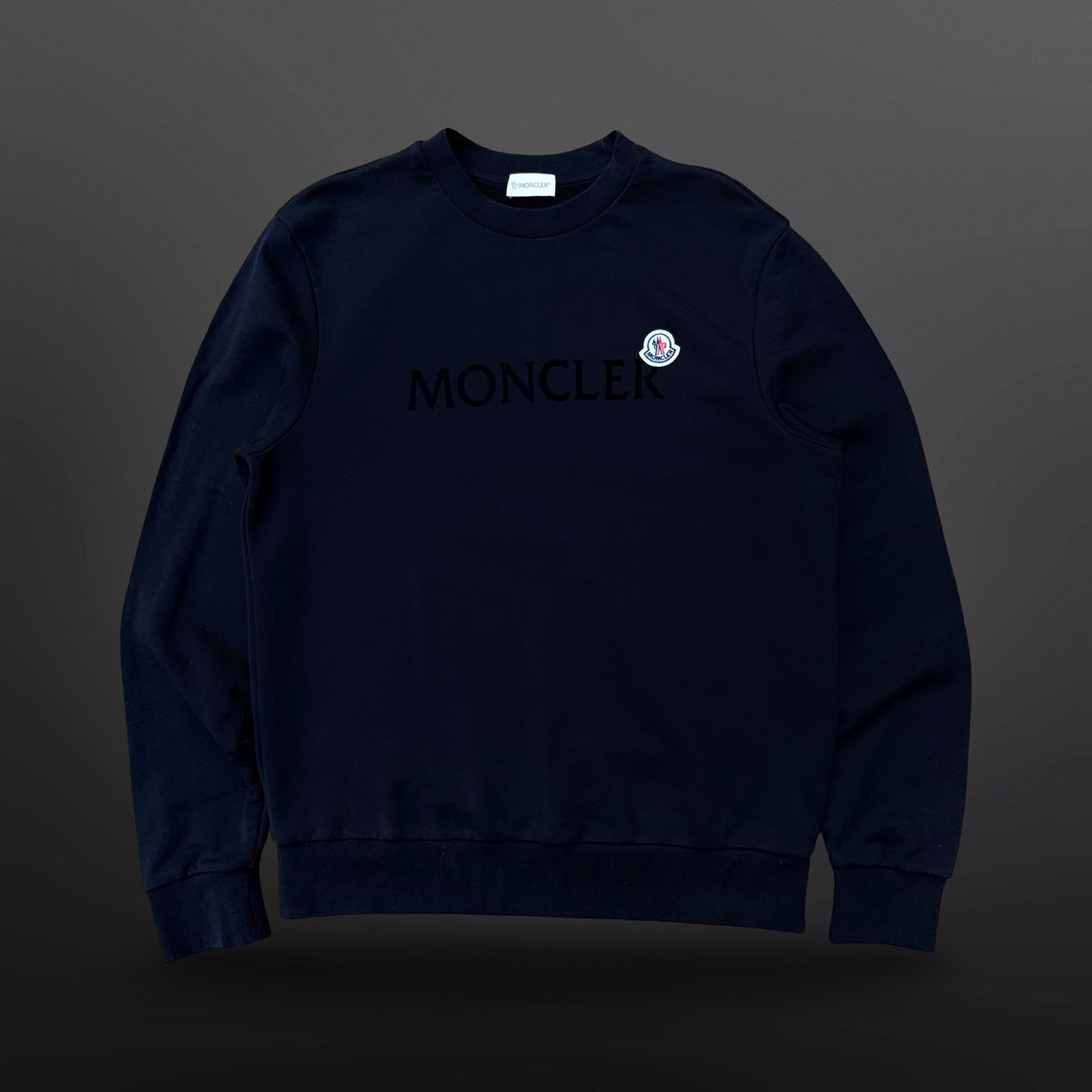 Moncler Logo Sweatshirt – Navy – Medium