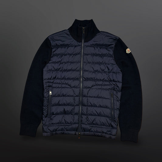 Moncler Maglia Tricot Down Cardigan – Black – Small