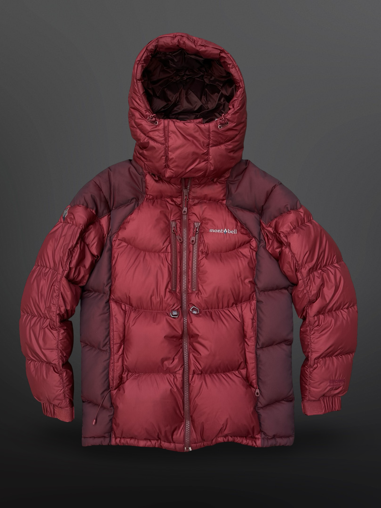 Montbell EX 800 Down Jacket Dunjakke Bordeaux L Large EU