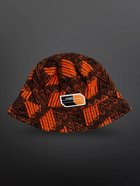 Prada Bøllehat Bucket Hat Wool/Cashmere Uld M Medium Orange