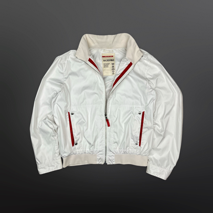 Prada Nylon Jacket – Hvid – Str. Large (Art. SGV862)