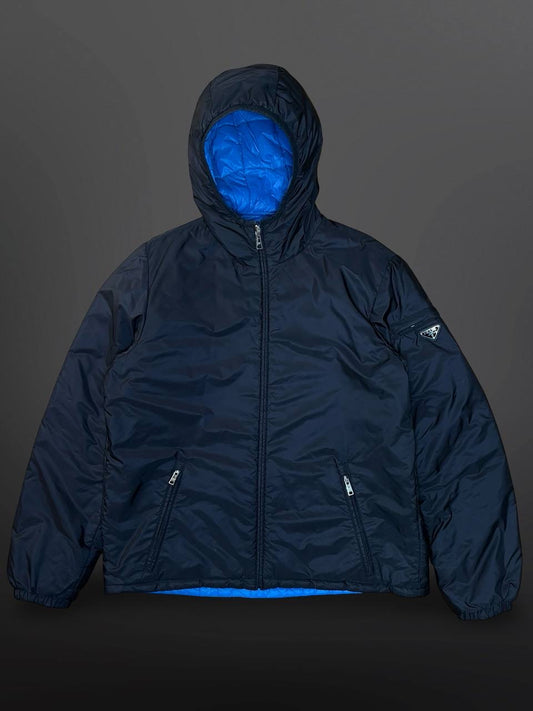 Prada Reversible Jakke Sort/Blå L Large (54)
