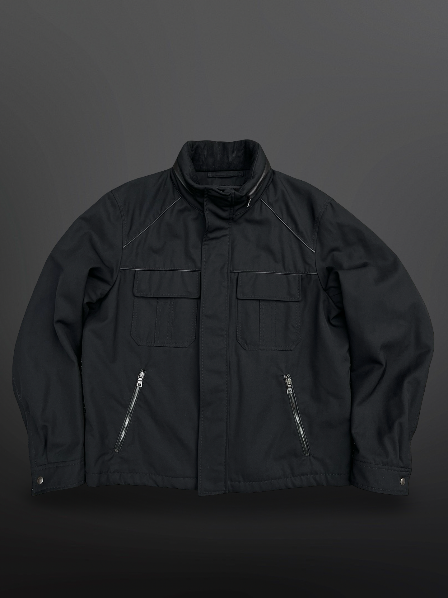 Prada Wool Field Jacket (Black, Str. 54)