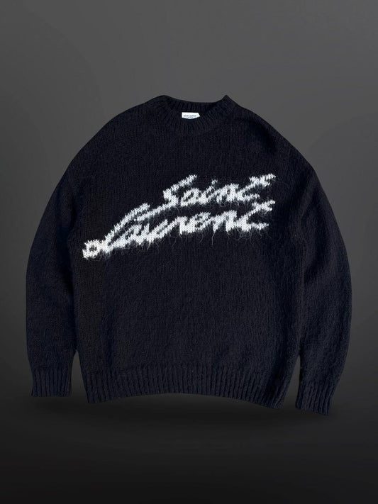 Saint Laurent Paris Sweater Mohair M Medium Sort