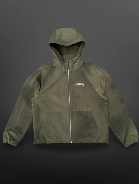 Stüssy Beach Shell Jacket Faded Grøn Khaki M Medium