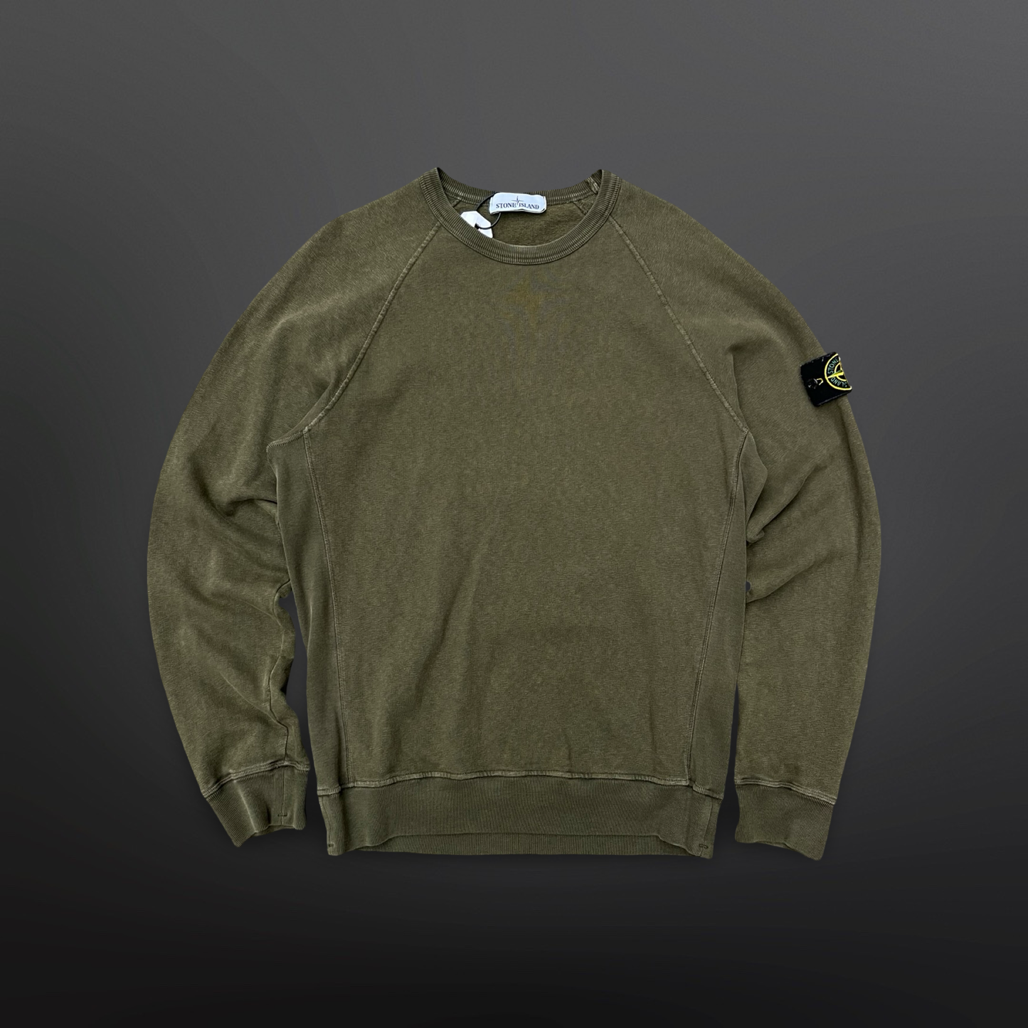 Stone Island Crewneck – Military Green Str. Medium