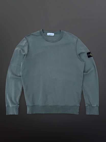 Stone Island Crewneck Sweatshirt Grågrøn Khaki, Str. L