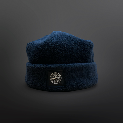 Stone Island Fleece Beanie – Sort Str. L