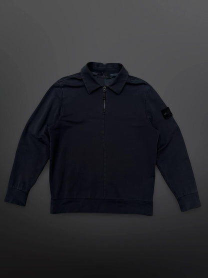 Stone Island Ghost 629F3 Quarter Zip Sweatshirt Sort Black M Medium
