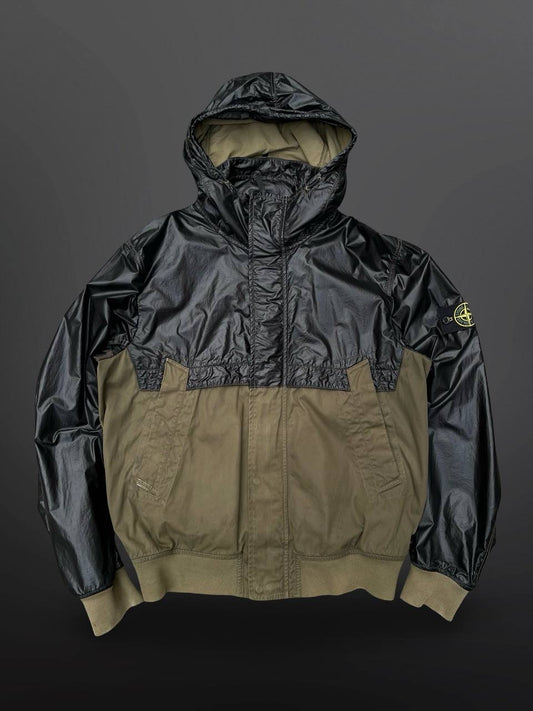 Stone Island Glass Batavia Jacket L Large Grøn Militær