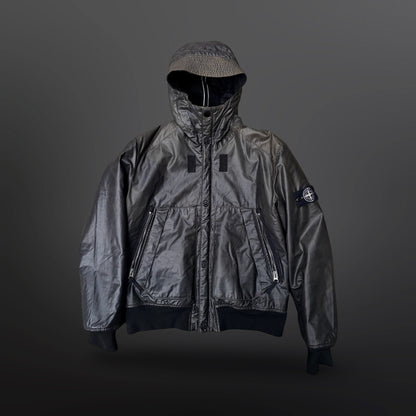 Stone Island Ice Jacket 2 Heat Reactive – sort/khaki – XL, fitter L