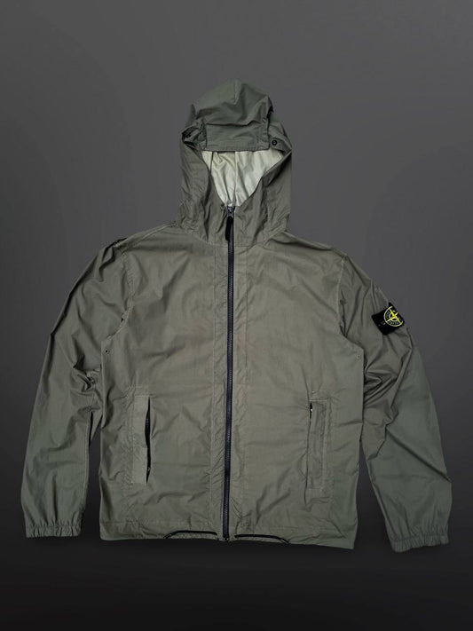 Stone Island Jakke Skin Touch Nylon TC Grøn Green Regnjakke M Medium 721543831