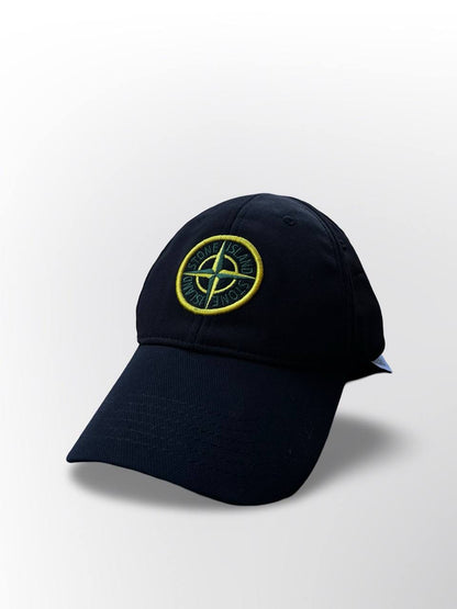 Stone Island Kasket Cap i sort Large