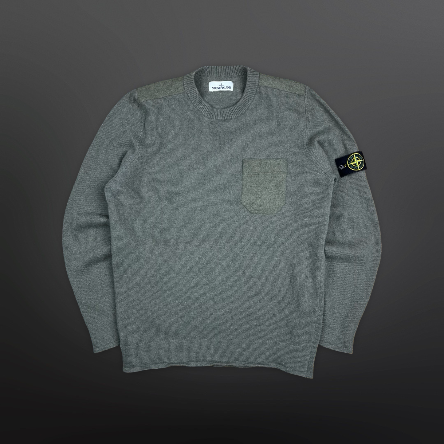 Stone Island Knit Sweater – Oliven – Str. XL