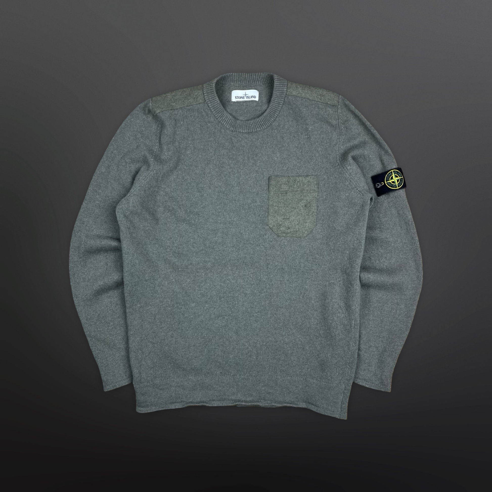 Stone Island Knit Sweater – Oliven – Str. XL