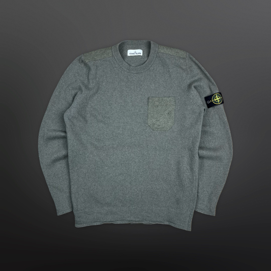 Stone Island Knit Sweater – Oliven – Str. XL